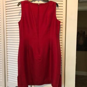 Talbots Red Silk A-line Dress